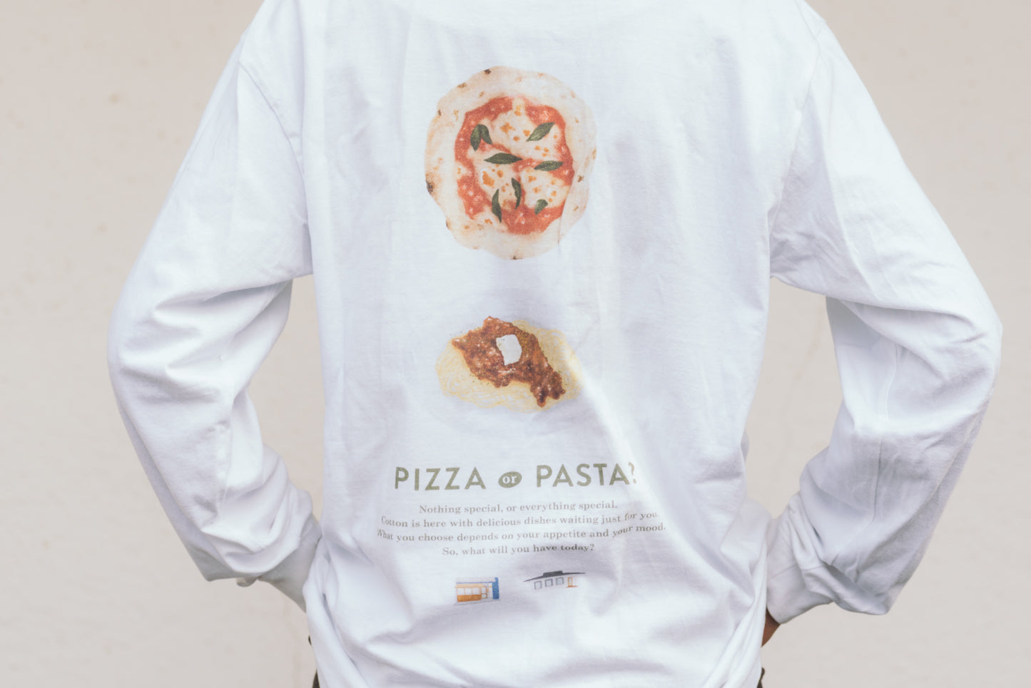 PIZZAorPASTA? Long Sleeve T-shirt